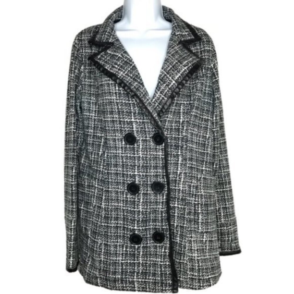 L.A. Kitty Black and White Vinyl Trim Jack…